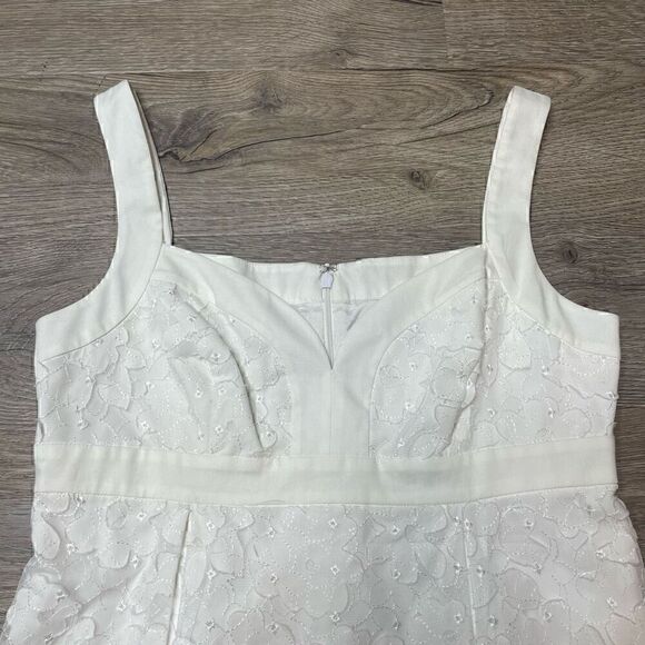 Cache White Sweetheart Neckline Floral Lace Sundress Size 10 NEW with Tag - Picture 3 of 12